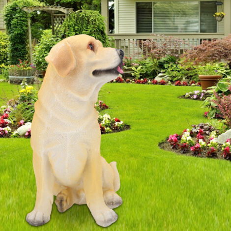Statue De La Figurine De Jardin Pour Chien En Résine: Sculpture De
