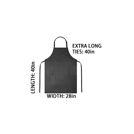 Demi-tablier De Cuisine Imperméable Unisexe Avec Poche - Nylon, Protège Des Taches, Lavable En Machine - 3