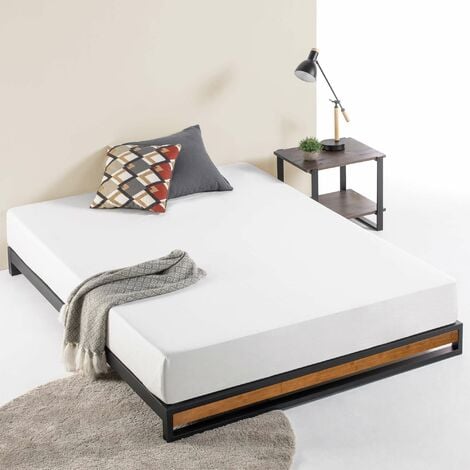 Low profile deals metal bed