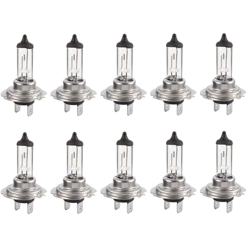 2PCS H7 Ampoule Voiture, 12V 100W 5000K Halogène Phare Ampoule, H7 Luminosité Feux De Croisement - Auto