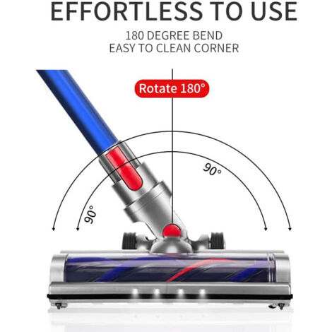 Brosse Compatible avec Dyson V7 V8 V10 V11 V15, Tête de Brosse Turbo à Entraînement Direct