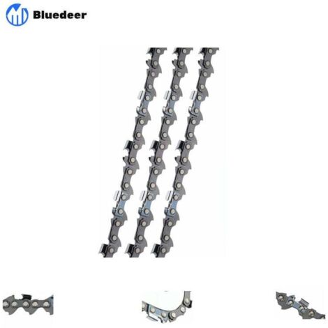 Bluedeer – Lot de 3 chaînes de tronçonneuse 3/8'LP 52 maillons 1,1mm 35cm – Faible rebond pour usage intensif – Compatible Bosch, Einhell, Husqvarna, Makita - AKE 35 S AKE