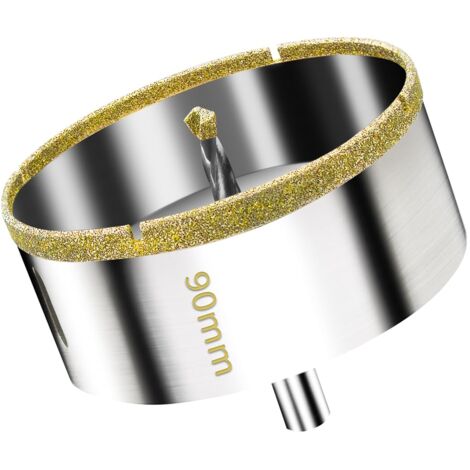 Bluedeer – Scie cloche diamantée 90 mm – Acier au carbone avec revêtement diamant – Pour carrelage, verre, marbre – Perçage précis et efficace