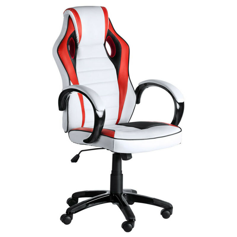 Chaise de bureau gaming LEGEND avec éclairage LED fauteuil gamer  ergonomique pivotant, siège à roulettes revêtement synthétique noir