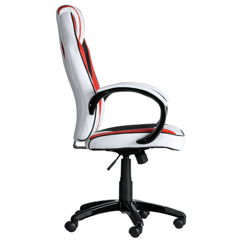 Chaise de bureau gaming LEGEND avec éclairage LED fauteuil gamer  ergonomique pivotant, siège à roulettes revêtement synthétique noir