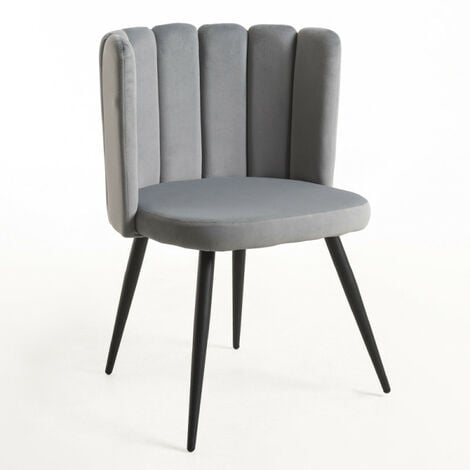 Lot de 4 chaises fauteuil salle à manger velours cuir synthétique bordeaux  olive ECD GERMANY Pas Cher 