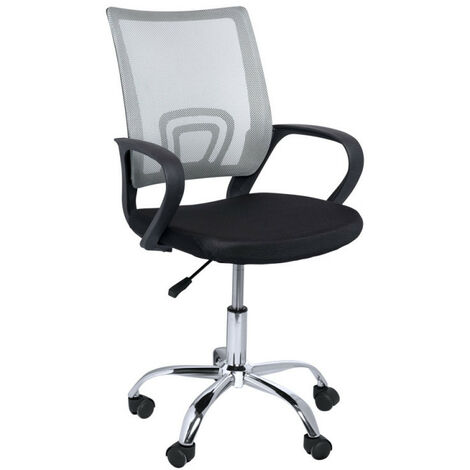 Tabouret avec repose-pieds circulaire hauteur réglable siège ergonomique  rotatif fauteuil de bureau sans accoudoirs revêtement de l'assise en tissu  charge maximale 120 kg noir 12_0000390