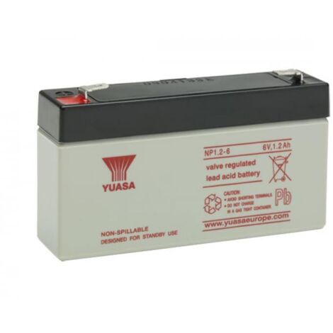 BATTERIA YUASA NP1,2-6 6V 1,2Ah