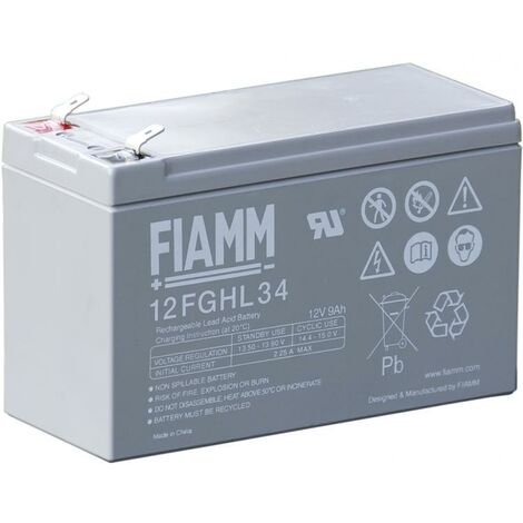 BATTERIA FIAMM 12FGHL34 (EX FGHL20902) Scarica Rapida 12V 8,4Ah
