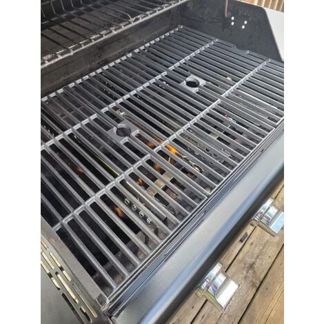 GFTIME Gusseisen Grillrost für CharBroil Gas2Coal 330, Charbroil Advantage Series, Barbecook Siesta 310, Landmann Triton 3&4, Profi Cook PC-GG 1058/1059, Grillrost Ersatzteile 43 x 21cm 3 Stück