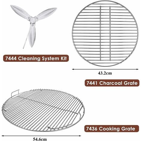 GFTIME 7436 Ø 54,6cm Rund Grillrost, 7441 43cm Holzkohlerost, 7444 ...