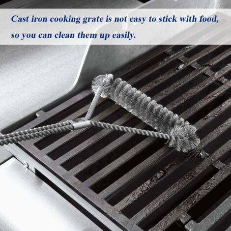 GFTIME 44,5cm Grillrost Gusseisen Ersatz für Weber Spirit I & II 200 Series E210 E220 S210 S220 Gasgrills mit 2 vorderen Bedienknöpfen (2013 und Neuer), Grillroste Ersatzteile für Weber 7637, 2 Stück