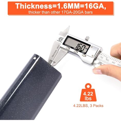 GFTIME 38,9cm Flavorizer Bar für Weber Spirit I & II E210 S210 E220 S220 mit vorderen Brennerknöpfen (2013 und Neuer), Porzellanstahl Hitzeschild, Ersatzteile Aromaschienen für Weber 7635, 3 Stück