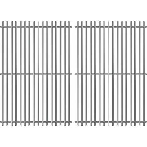 GFTIME 7639 44,4 x 30CM Grillrost Edelstahl für Weber Spirit 300, Spirit I & II 300 Series Spirit E/S/SP 310 320 330, Spirit 700, Weber 900, Grillroste Ersatzteile für Weber 65906 7638 7639, 2 Stück