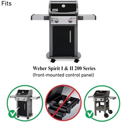 GFTIME 44,5cm Grillplatte 7637 für Weber Spirit I & II 200 Series E210 E220 S210 S220 Gasgrill mit 2 vorderen Bedienknöpfen (2013 und Neuer), Gusseisen Grillplatten Ersatzteile für Weber 7637, 1 Stück