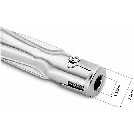 GFTIME 41,9cm Universal Edelstahl Brenner Ersatz für Coobinox Flex, Swiss Grill I500, Napoleon Ultra Chef 430, Enders Kansas SIK 4, Master Forg, Broil-Mate, Edelstahlrohr Grillbrenner, 4 Stück