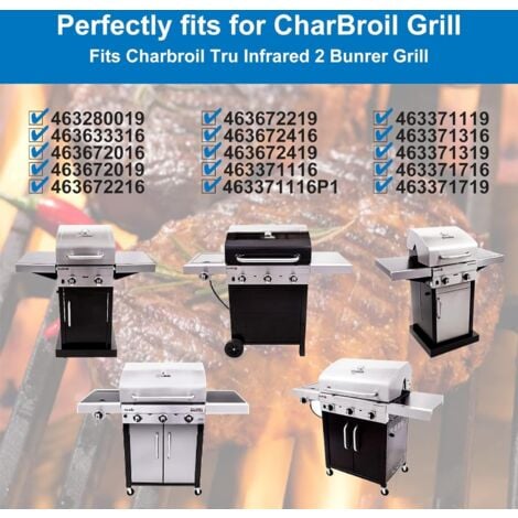 GFTIME Infrarot Grillrost 43,2cm für Charbroil Performance Tru Infrarot 3 Brenner Gasgrill, Grillrost Ersatzteile für Charbroil 463371116 463370919 463344116 463335115 463335014, G460-0500-W1, 3 Stück