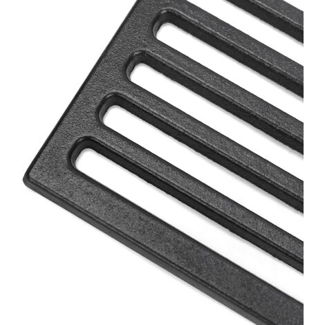 GFTIME Universal Gusseisen Grillrost 60 x 40 cm massiv für BBQ, Gasgrill, Holzkohlegrill und vieles mehr, Eckige Gussrost Ersatzteile 1 Stück