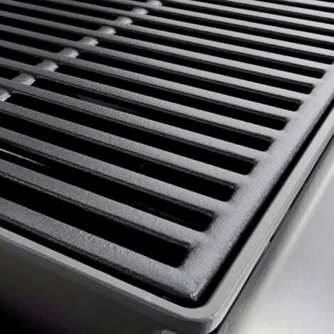 GFTIME Universal Gusseisen Grillrost 60 x 40 cm massiv für BBQ, Gasgrill, Holzkohlegrill und vieles mehr, Eckige Gussrost Ersatzteile 1 Stück
