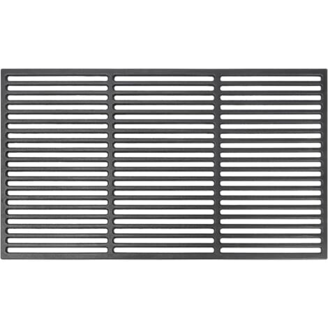 GFTIME Universal Gusseisen Grillrost 67 x 40 cm massiv für BBQ, Gasgrill, Holzkohlegrill und vieles mehr, Eckige Gussrost Ersatzteile 1 Stück