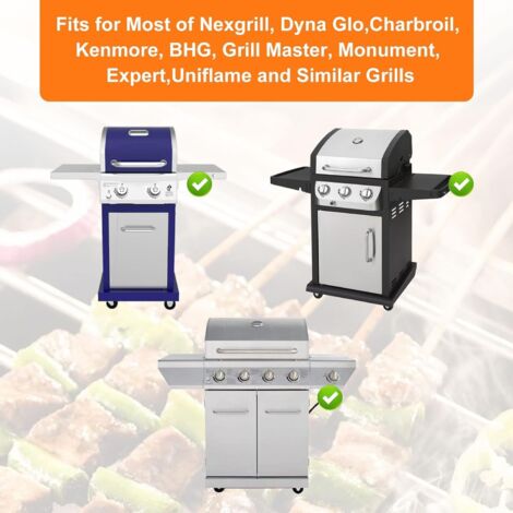 GFTIME Universal Fettwanne mit Auffangwanne 38cm bis 65cm, Verstellbar Tropfpfanne für 2/3/4 Brenner Gasgrill von Charbroil, Dyna Glo, Nexgrill, Kenmore, Uniflame und mehr, Edelstahl Ersatzteile