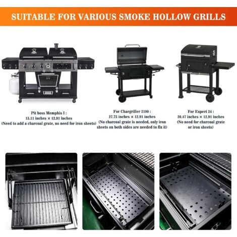 GFTIME 38-71cm Verstellbare Holzkohleschale für Tepro Toronto, TAINO Hero XL Holzkohle Grill, Activa Angular, EL Fuego Montreal, EL Fuego Ontario Holzkohlegrill, Universal Holzkohlerost Ersatzteile