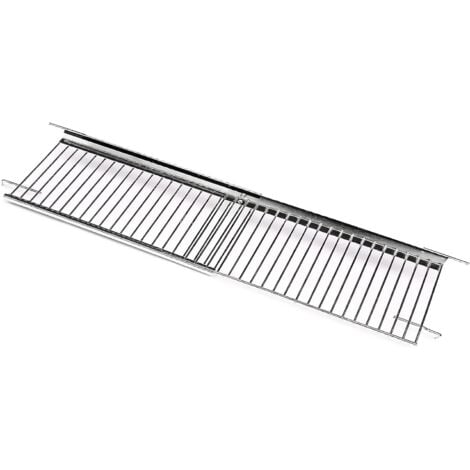 GFTIME 50 cm bis 82 cm Universal Warmhalterost, Verstellbar für Burnhard, Nexgrill, Dynaglo, Monument 4/5 Brennergrills, Ersatzteil für den oberen Grillrost aus Edelstahl