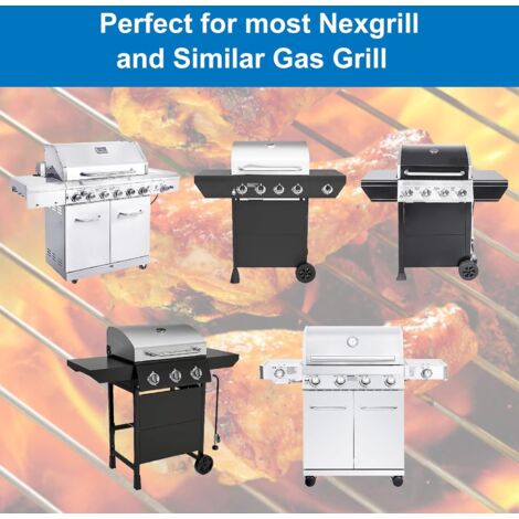 GFTIME 50 cm bis 82 cm Universal Warmhalterost, Verstellbar für Burnhard, Nexgrill, Dynaglo, Monument 4/5 Brennergrills, Ersatzteil für den oberen Grillrost aus Edelstahl