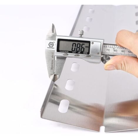 GFTIME 37cm Edelstahl Universal Brennerabdeckung Heizplatte Ersatzteile für Barbecook Siesta/Vanilla/Brahma, Charbroil, Proficook, Tarrington House, Edelstahl gasgrill zubehör, Flammenblech, 3 Stück
