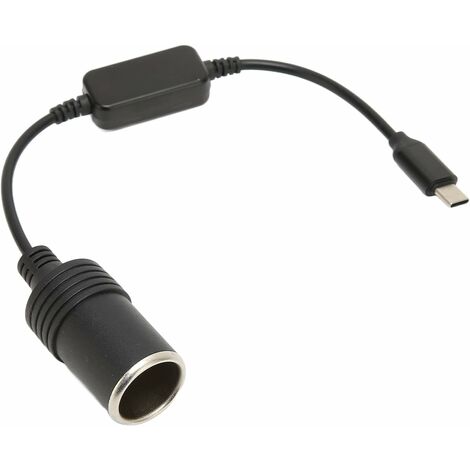 SJLERST Convertisseur d'adaptateur d'allume-Cigare, Port USB vers câble  Adaptateur de convertisseur de Prise Allume-Cigare 12V