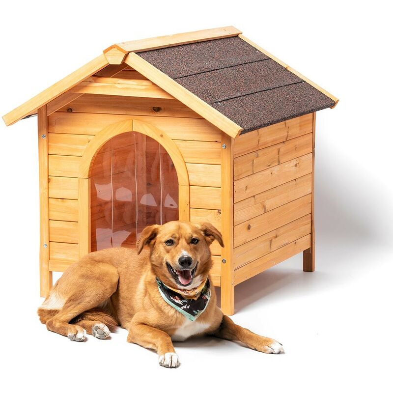 Casa para perros al aire libre, casa para perros de madera maciza,  resistente a la lluvia, casa para perros al aire libre, para todo tipo de  perros