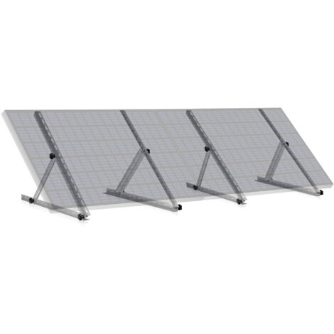 Zelsius Juego universal, soporte módulo solar, ángulo ajustable 0 a 90° Barra de soporte de 71 cm