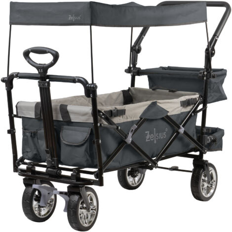 Zelsius Carro Plegable con Techo  Color Gris