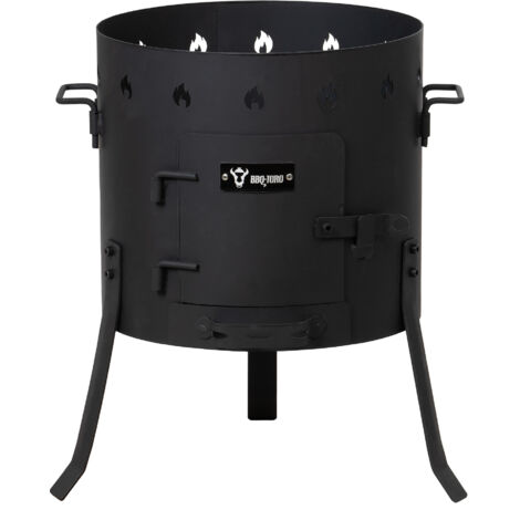 BBQ-Toro Horno Kazan Ø 40 cm  Caldero para goulash, caldero de fuego, horno de exterior, soporte