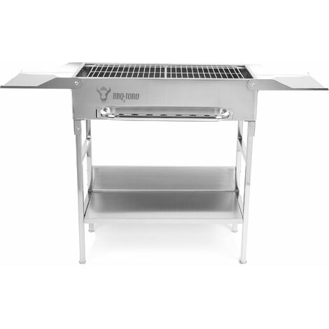 Sollevatore Griglia BBQ In Acciaio Inox - 20cm Per Barbecue