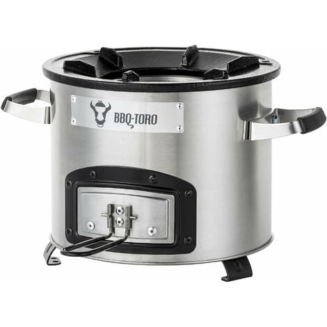 BBQ-Toro Rocket Stove RAKETE 1, Estufa Rocket de acero inoxidable