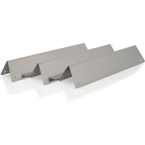 BBQ-Toro Set Difusor de Llamas de Acero Inoxidable (3 piezas)  38.8 x 8.7 cm  Aroma Rail