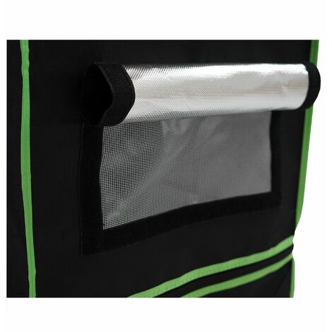 Spider Farmer Pro Growzelt 60x60x180 cm, mit Roll-up-Tür, Beobachtungsfenster, abnehmbarem Bodenblech, 2000D Mylar-Gewebe, für Hydroponik-Innenanbau mit SF1000, SE1500, G1500