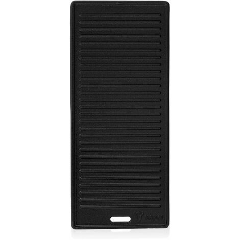 BBQ-Toro plancha de hierro fundido 45 x 19,5 cm  plancha reversible, esmaltada