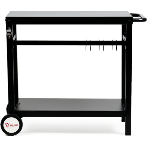 BBQ-Toro Grillwagen 125 x 57 x 104 cm, zwart, grilltafel met groot werkblad, bijzettafel met windscherm, outdoor grill, trolley, grilltafel outdoor, serveerwagen met legplank BBQ-Toro Grillwagen 125 x 57 x 104 cm, zwart, grilltafel met groot werkblad, bijzettafel met windscherm, outdoor grill, trolley, grilltafel outdoor, serveerwagen met legplank