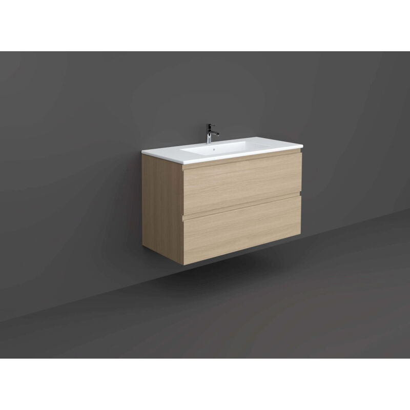 RAK Joy Scandi Oak 1000mm Wall Hung Vanity Unit - JOYWH100SOK