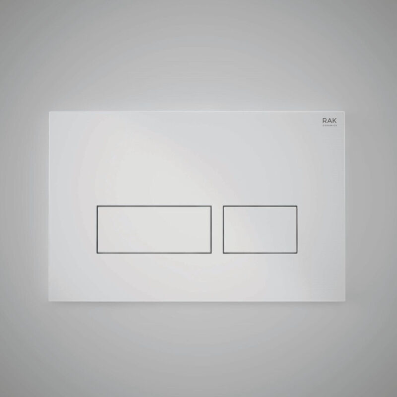 RAK White Flush Plate with Rectangular Push Plates - FSRAKPPL006