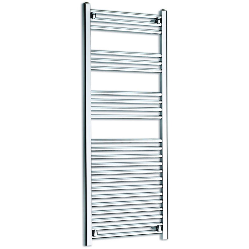 Kartell Chrome 1200mm x 400mm Straight 25mm Towel Rail - 25STR412C