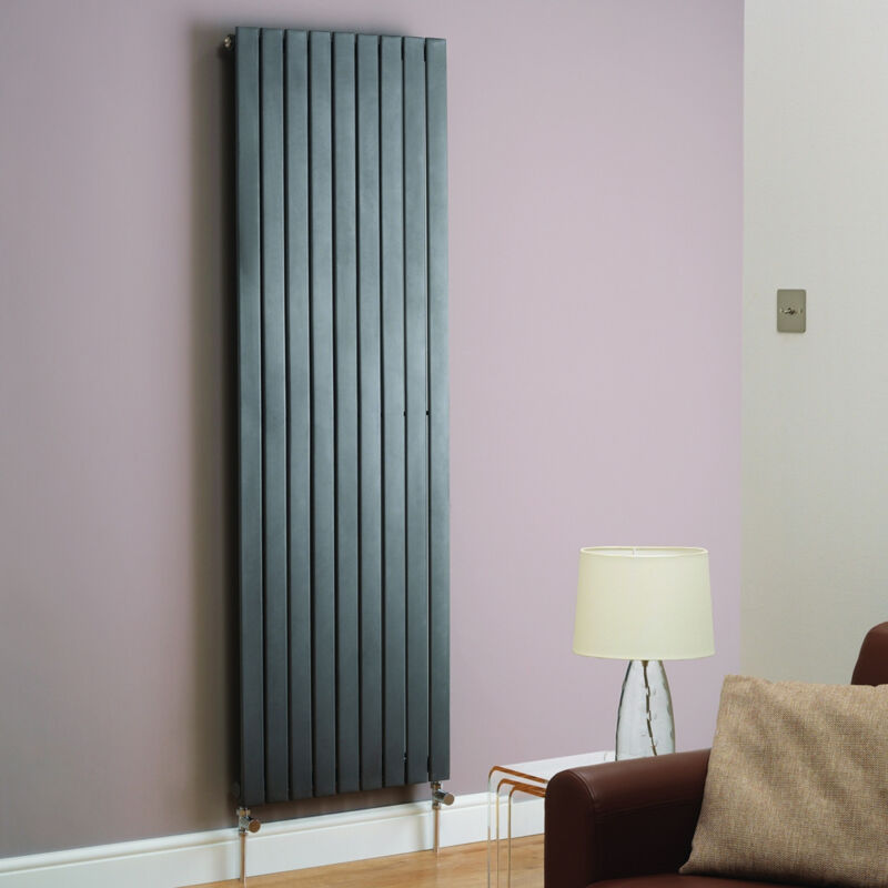 Kartell Boston Anthracite 1800mm x 480mm Designer Radiator - BOS1800-480A