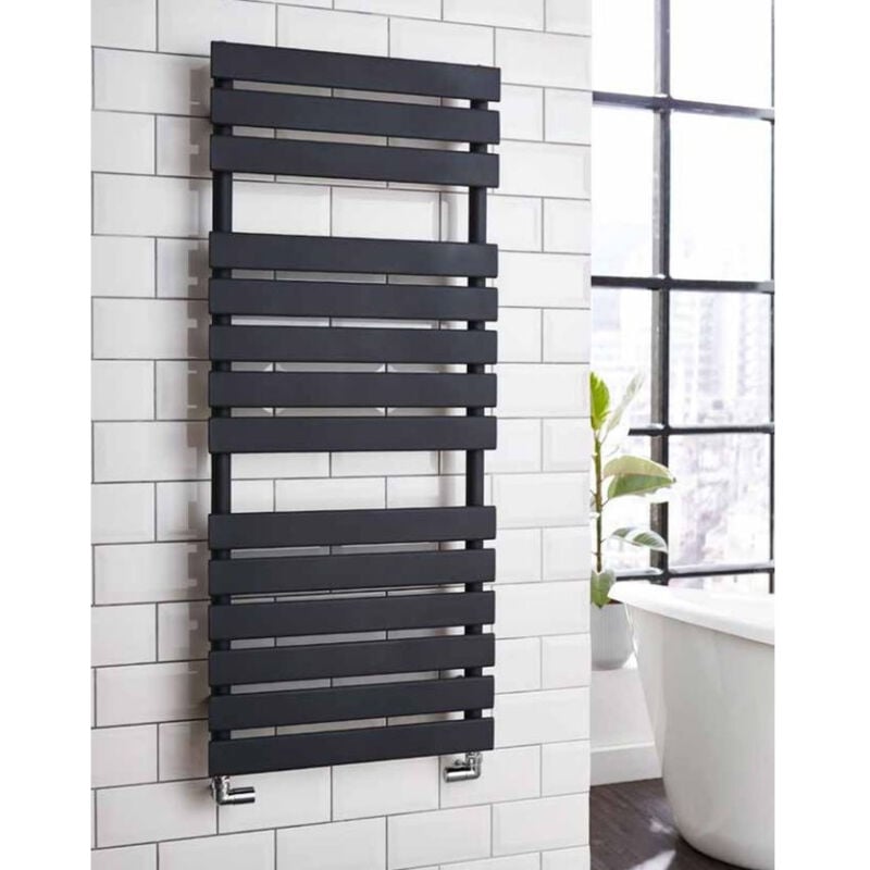 Kartell Atlantic Anthracite 1185mm x 500mm Designer Towel Rail - ATL500-1200A