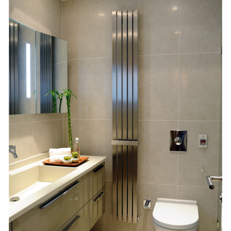 Kartell Idaho Stainless Steel 1800mm x 340mm Designer Radiator - IDA18-0340