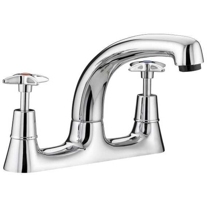 Bristan X Head Chrome Deck Kitchen Sink Mixer Tap - VAX2-DSM-C