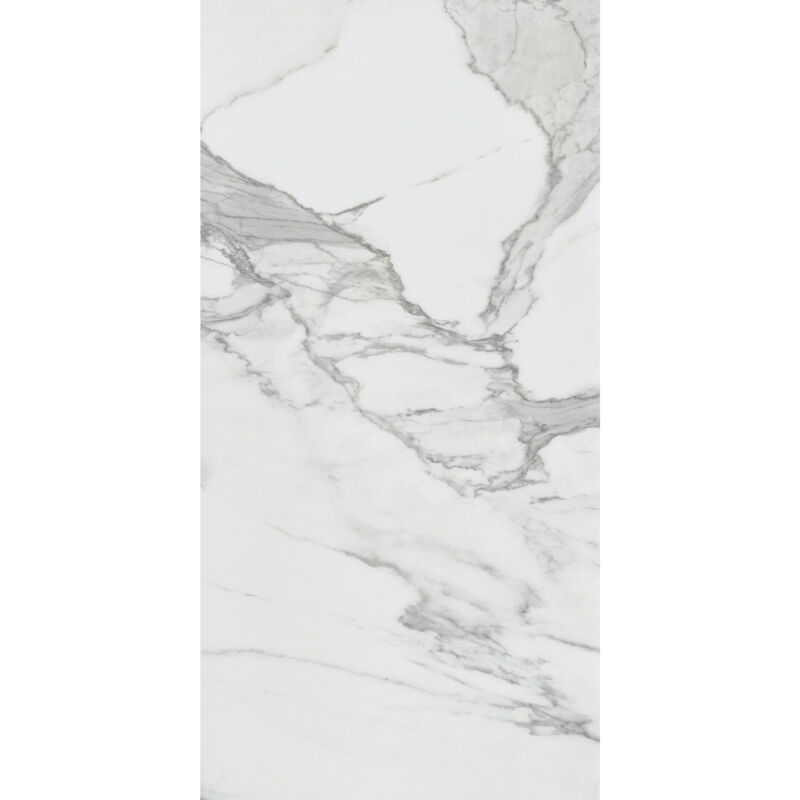 RAK TechMarble White Statuario Polished 60cm x 120cm Porcelain Wall and Floor Tile A12GTCMB