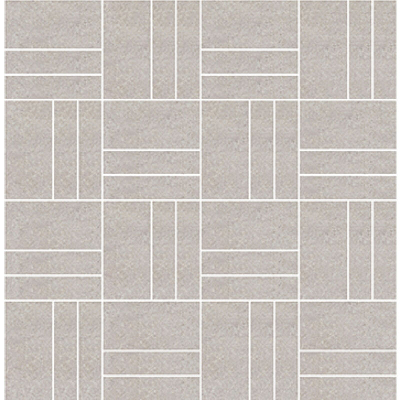 RAK City Stone Grey Matt 30cm x 30cm Linear Bricks Porcelain Mosaic