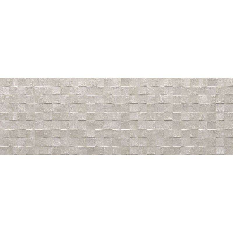RAK Cumbria Oyster Matt 30cm x 60cm Cubic Decor Ceramic Wall Tile - R3663